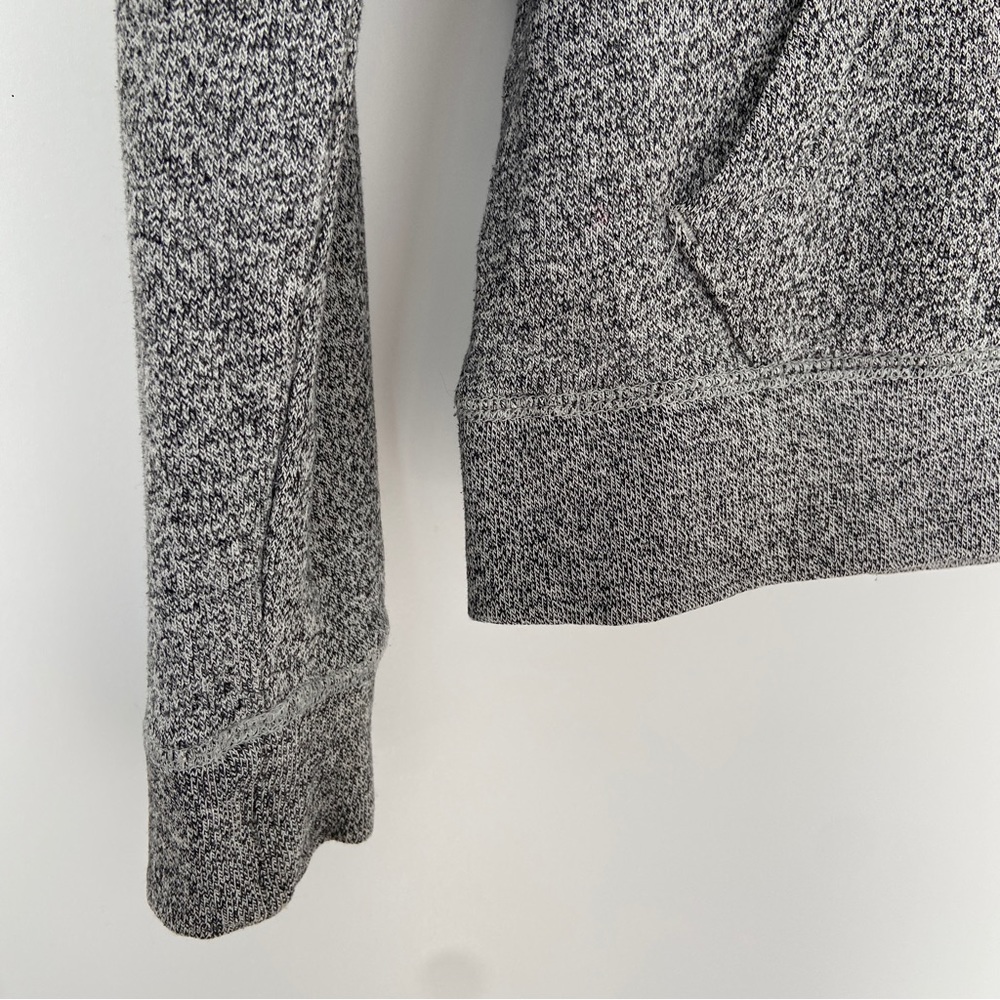 ROOTS SALT & PEPPER KANGA SWEATSHIRT HOODIE WITH CREAM LOGO, X SMALL - Picture 3 of 8